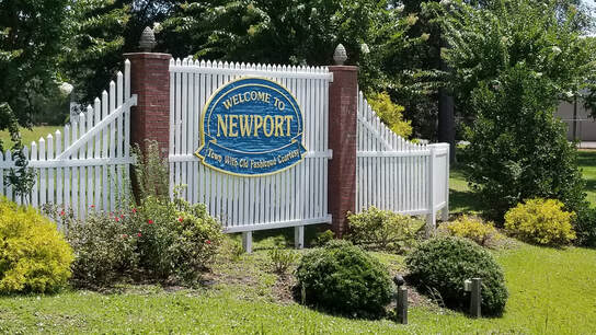 Picture of the Welcome to Newport town sign