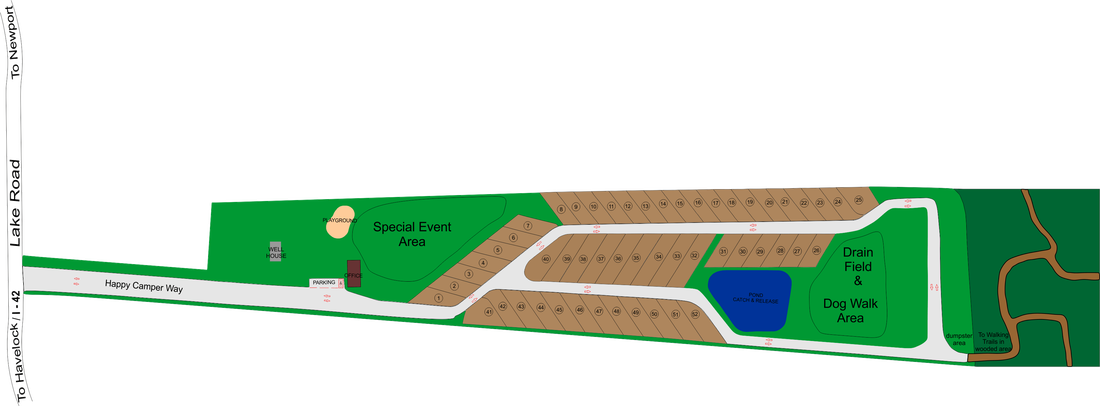 Picture of map for campground
