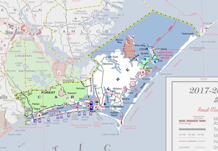 Picture of Carteret County NC Map from https://xfer.services.ncdot.gov/imgdot/DOTStateTravelMap/carteret.jpg 